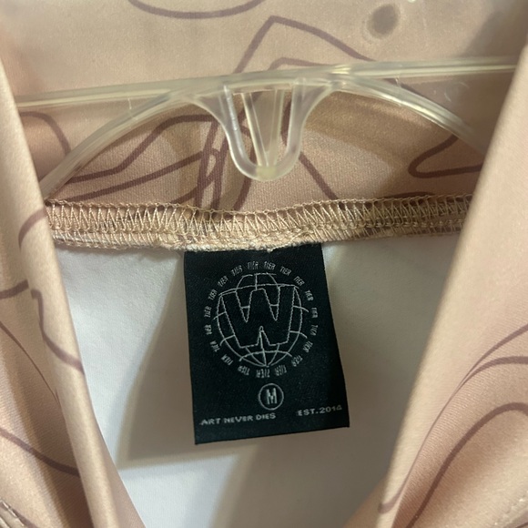 Womens Ruched Crop Top - Picture 3 of 4